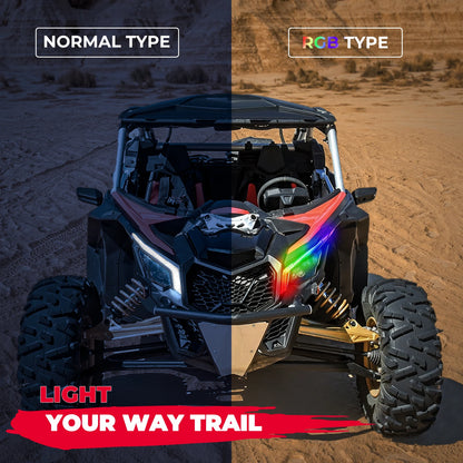 RGB Daytime Running Turn Signal Lights with Bluetooth for Can-Am Maverick X3, Maverick Trail & Maverick Sport