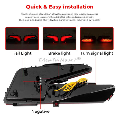 LED Rear Tail Light with Turn Signal for Can-Am Maverick X3 (2017–2026)