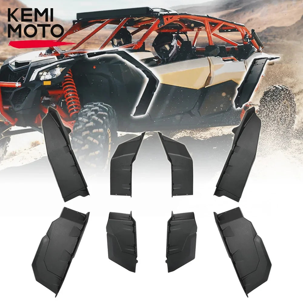 8.9-Inch Widened Front and Rear Fender Flares for Can-Am Maverick X3 (2017–2026)
