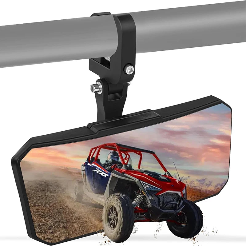 11 x 4.2 Inch 360-Degree Adjustable Center Mirror for Polaris RZR Pro XP, RZR Trail & RZR Turbo R