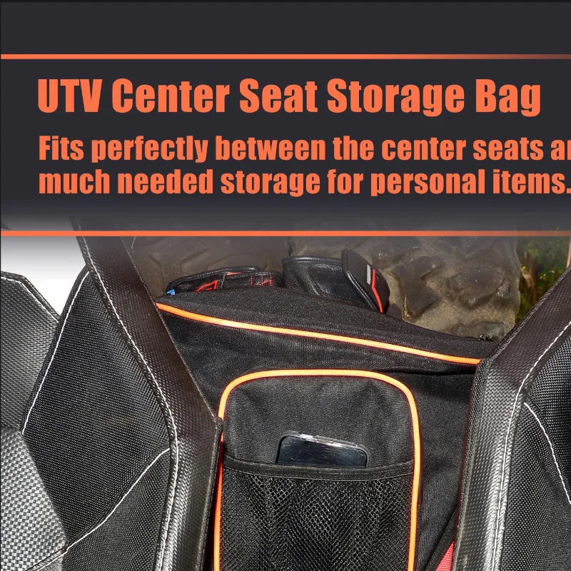 1680D Cab Pack Center Seat Storage Bag for Polaris RZR XP 1000, RZR 900 & RZR 570