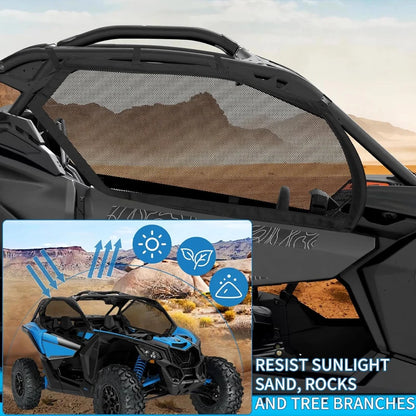 Upper Door Window Screen Nets, Left & Right for Can-Am Maverick X3 (2017–2024)