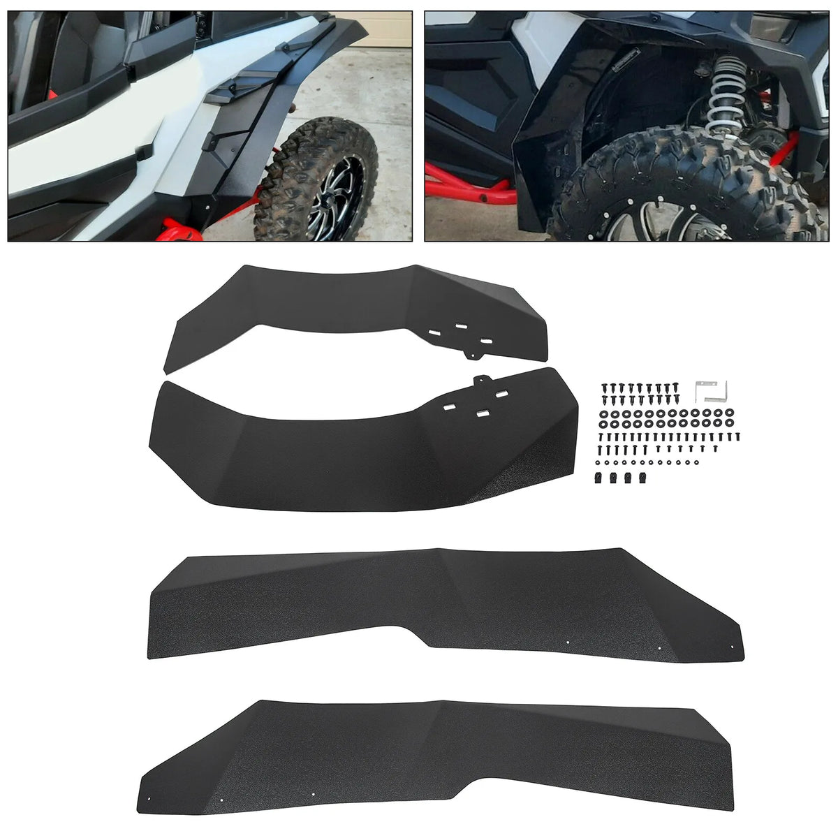 Extended Fender Flares with Mud Flaps for Polaris RZR XP 1000 (2014–2022)
