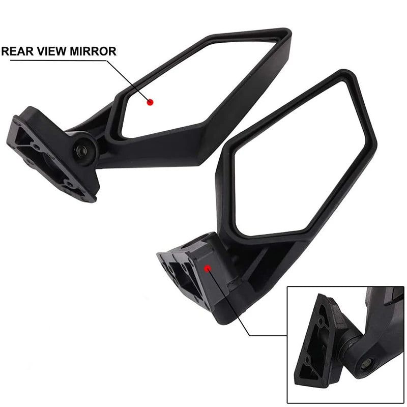 Adjustable Side View Rearview Mirrors for Can-Am Maverick X3 (2017–2021)