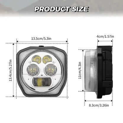 KEMIMOTO LED Headlight Assembly for Yamaha Wolverine X2/X4 & YXZ1000R