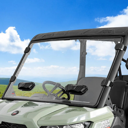Hard-Coated Polycarbonate Full Front Windshield for Can-Am Defender (2016–2026)