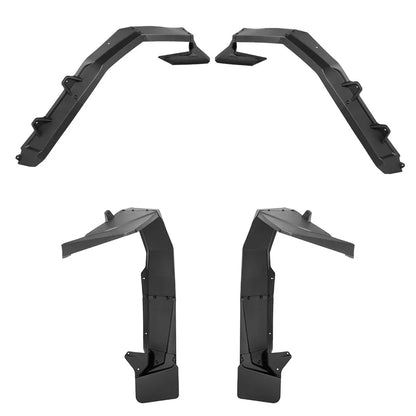 Front and Rear Extended Fender Flares with Mud Flaps for Polaris RZR XP 1000 (2024–2026)