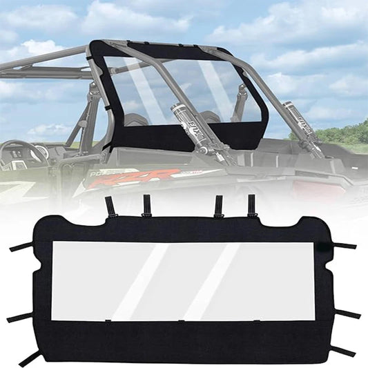 Soft Rear Windshield Wind and Mud Cover for Polaris RZR XP 1000 & RZR XP Turbo