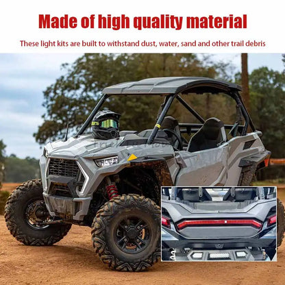 Center Tail Light and Front Fang Light Kit for Polaris RZR XP 1000 & RZR XP Turbo