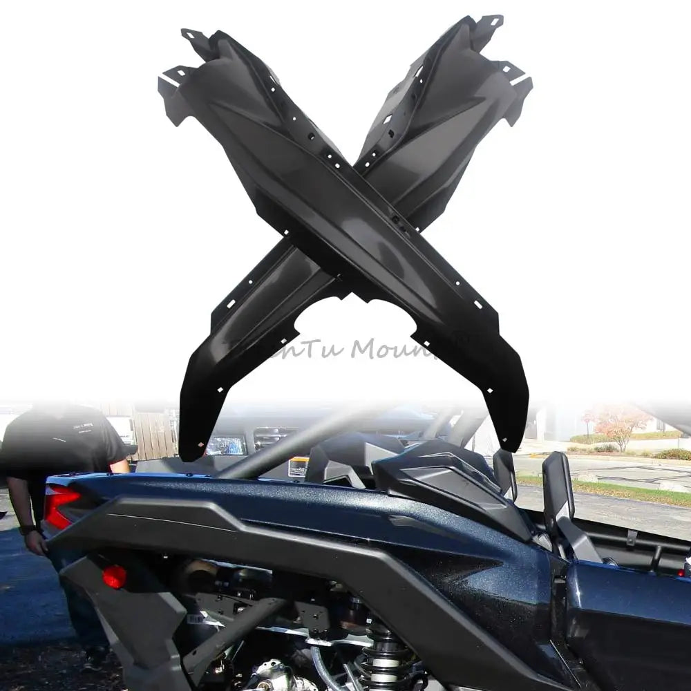Rear Fascia Fender Guard Covers, Matte Black (Pair) for Can-Am Maverick X3 (2017–2024)
