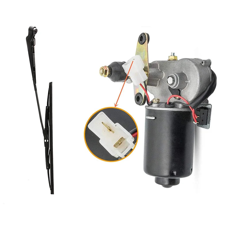 Electric Windshield Wiper Motor Kit, 12V for UTV & SXS