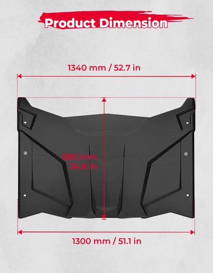Hard Combined Roof Top, 2-Door for Can-Am Maverick X3 (2017–2025)