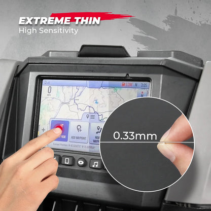 7-Inch Tempered Glass Display Screen Protector for Polaris RZR Pro XP, RZR Pro R & More