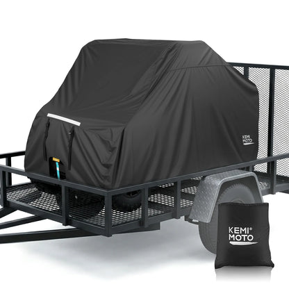 KEMIMOTO Heavy-Duty Trailerable 2-Seat Cover, 600D for UTV & SXS