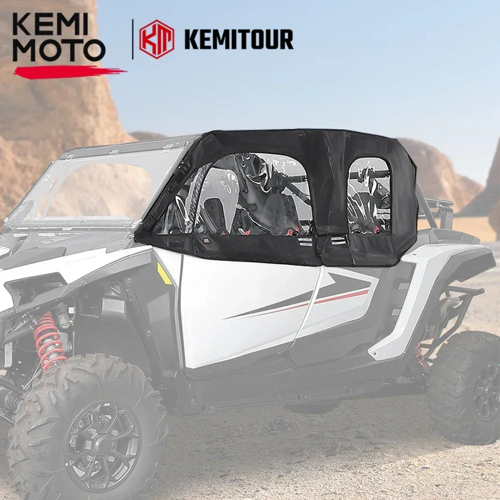 KEMIMOTO Soft Cab Enclosure Kit with 4 Side Windows for Polaris RZR XP 1000 (2024–2026)