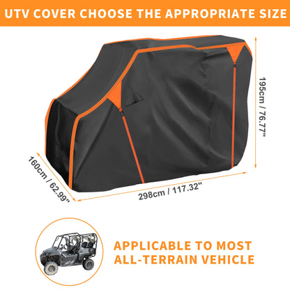 Waterproof 210D Sun and Rain Storage Cover for Honda Pioneer 1000 (2016–2026)