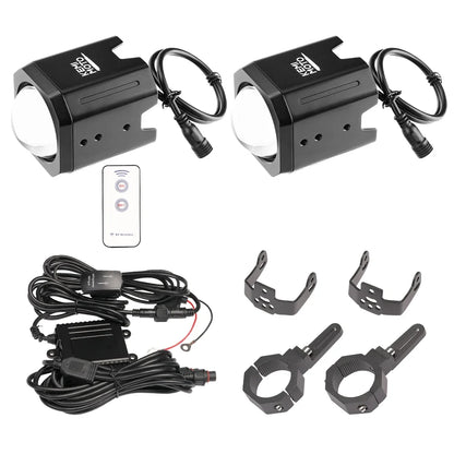 RGB Whip Light Kit with Roll Bar Clamps for UTV & SXS