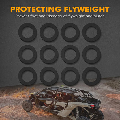 NICECNC Clutch Weight Gasket Set (12 Pcs) for Can-Am Maverick X3, Maverick Sport & More