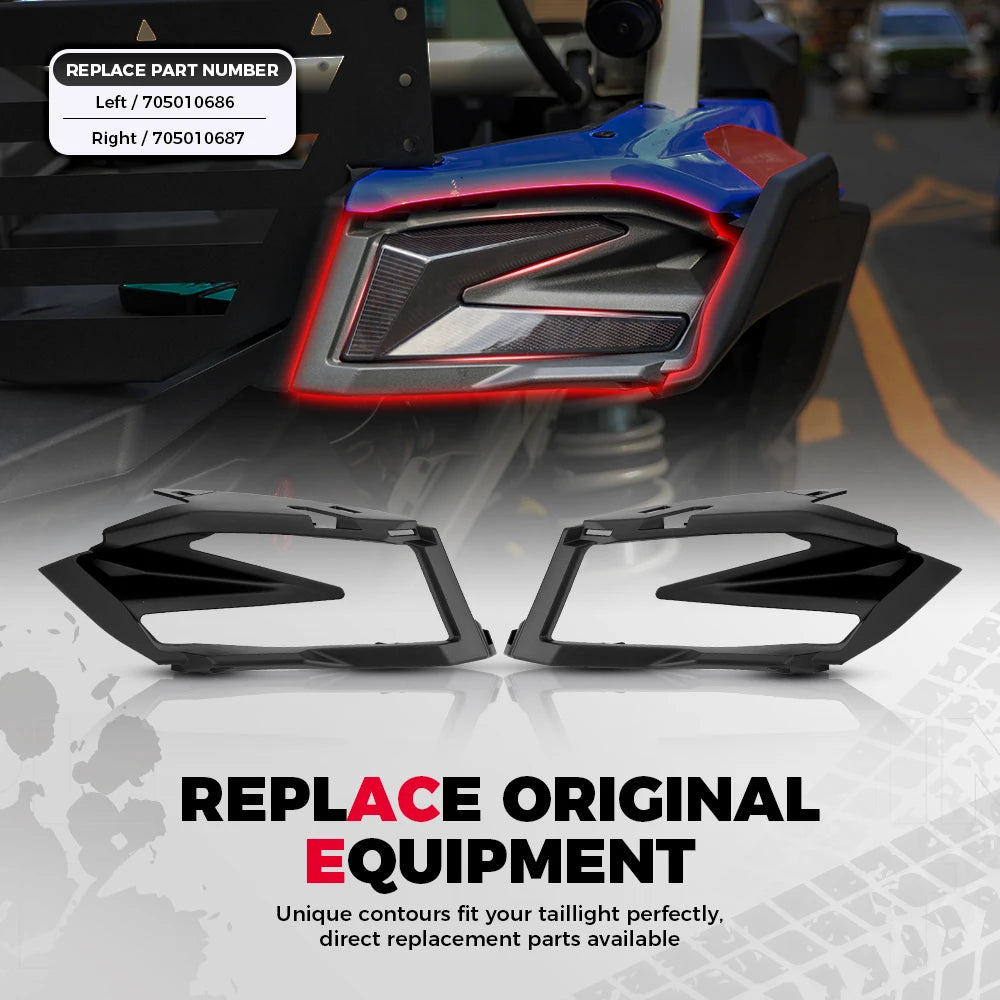 Rear Taillight Cover Panels, Left and Right for Can-Am Maverick X3 (2017–2025)