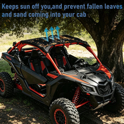 Black Soft Top Fabric Roof Canopy, Waterproof for Polaris RZR 900, RZR XP 1000 & RZR XP Turbo