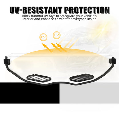 NICECNC Hard-Coated Half Windshield, UV Resistant for Can-Am Maverick X3 (2017–2023)