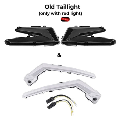 Black Rear Tail Lights with Amber Turn Signals for Can-Am Maverick X3 (2017–2026)