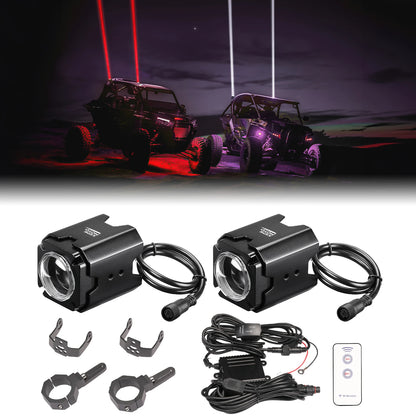 Whipless LED Whip Lights with CNC Aluminum Mount for UTV & SXS