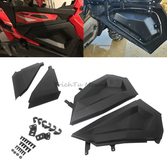 Front Lower Door Panels with Metal Frame for Polaris RZR XP 1000, RZR XP Turbo & More