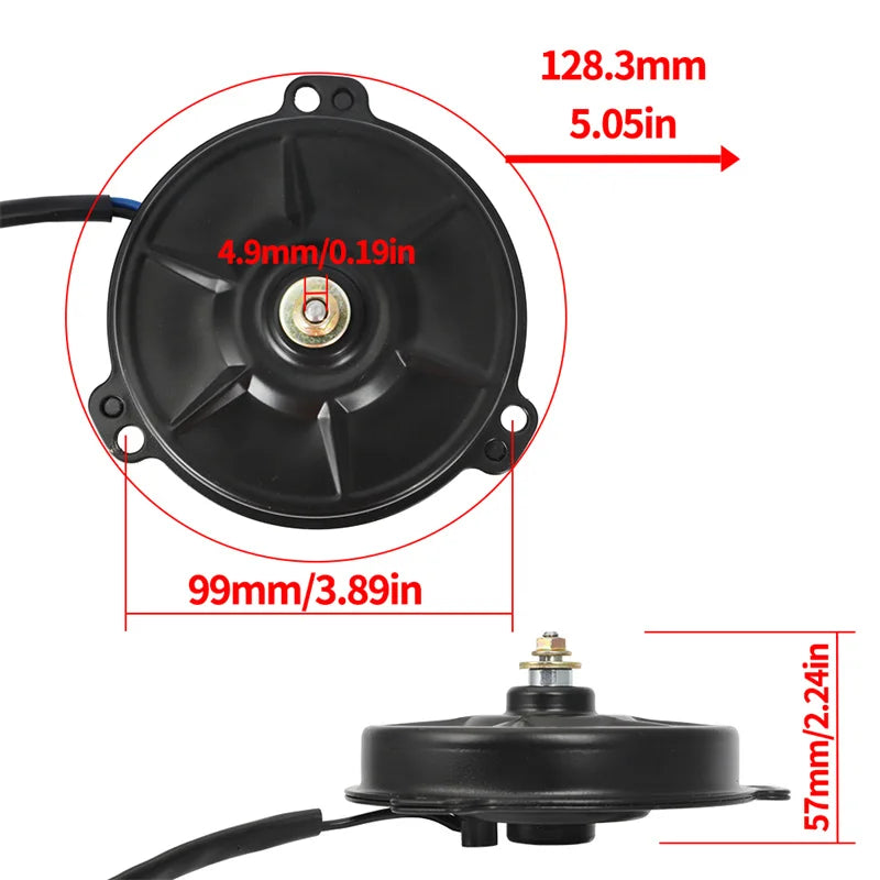 Radiator Cooling Fan Motor Assembly for Honda Pioneer 700 (2014–2020)