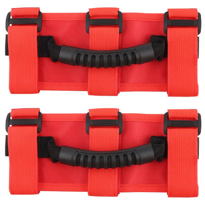 Heavy-Duty Nylon Roll Bar Grab Handles, 1.5–2 Inch for UTV & SXS