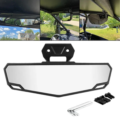 Premium Convex Center Rearview Mirror for Polaris Ranger 570, Ranger XP 1000 & More