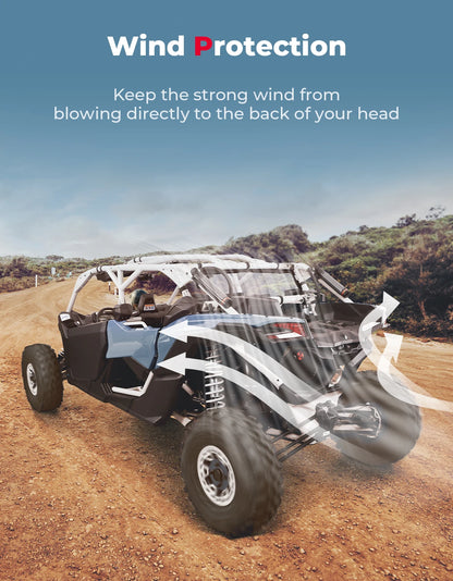 PVC Soft Rear Windshield Back Window for Can-Am Maverick X3 (2017–2025)