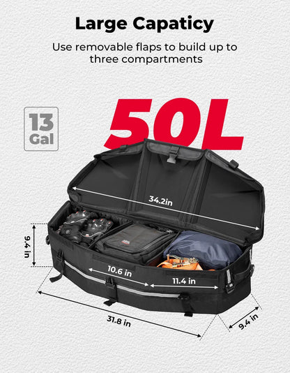 13-Gallon Rear Rack Cargo Storage Bag for Can-Am Maverick X3 (2017–2026)