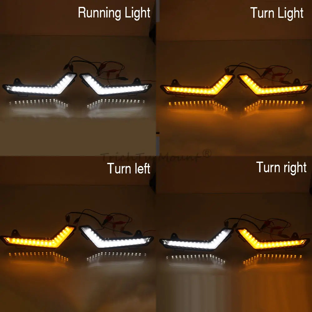 LED Front Accent Turn Signal Lights with DRL (Pair) for Can-Am Defender & Commander