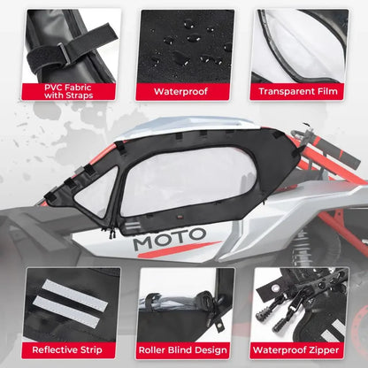 KEMIMOTO Soft Upper Door Set, 2-Seat for Can-Am Maverick X3 (2017–2026)
