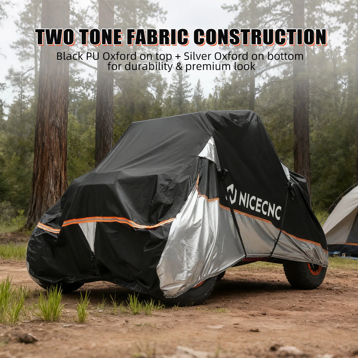 NICECNC Waterproof Side-by-Side Cover, 2-Seat for Can-Am Maverick X3 & Commander
