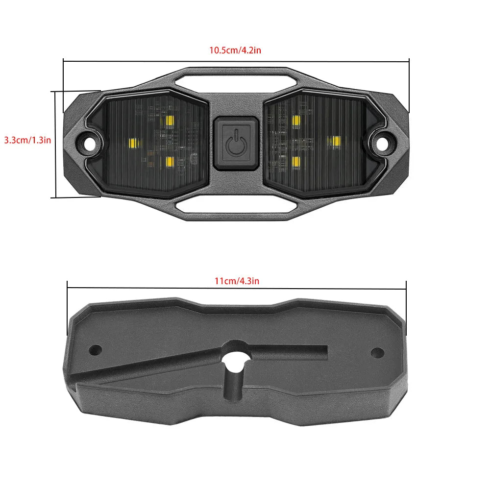 Roll Bar Mount LED Interior Dome Light, 12V for UTV & SXS