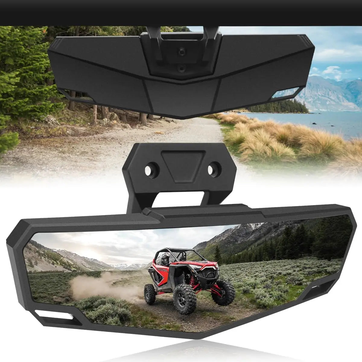 HD Convex Race Center Rearview Mirror for Polaris RZR Pro XP & RZR Pro R