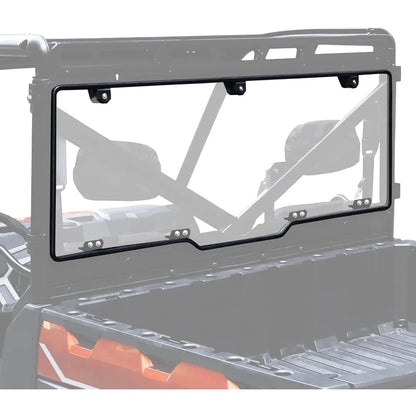 Quick-Release Clear Polycarbonate Rear Windshield for Polaris Ranger XP 1000 & Ranger XP 900