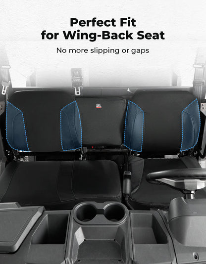 KEMIMOTO Oxford Seat Cover Set with Wingback for Polaris Ranger XP 1000 (2022–2025)