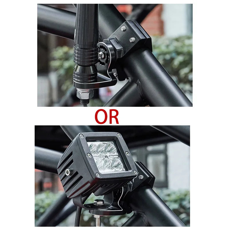 Whip Light & Flag Mount Brackets, 1.75–1.85 Inch for UTV & SXS