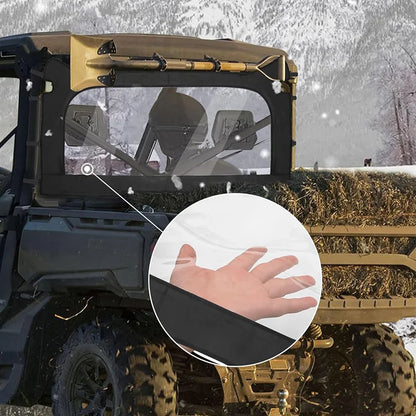 Soft PVC Rear Windshield Dust Panel for Can-Am Defender (2016–2026)