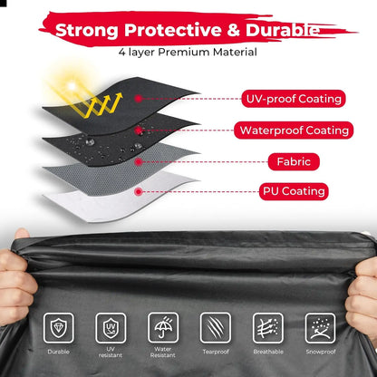 KEMIMOTO Heavy-Duty UTV Storage Cover for Polaris RZR Pro XP, RZR XP Turbo & Can-Am Maverick X3