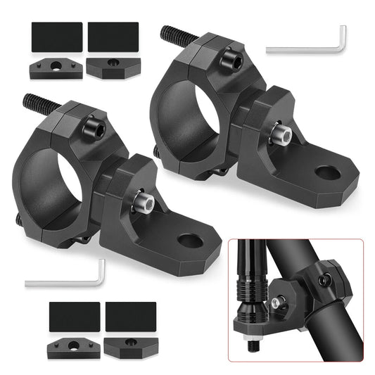 2-Pack 360° Adjustable Aluminum Whip and Flag Mounts for UTV & SXS