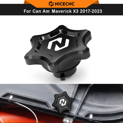 NICECNC Clutch Cover Thumb Screw Drain Plug for Can-Am Maverick X3, Maverick Sport & More