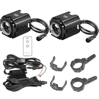 KEMIMOTO LED Whip Lights for 1.5–2 Inch Roll Cages for UTV & SXS