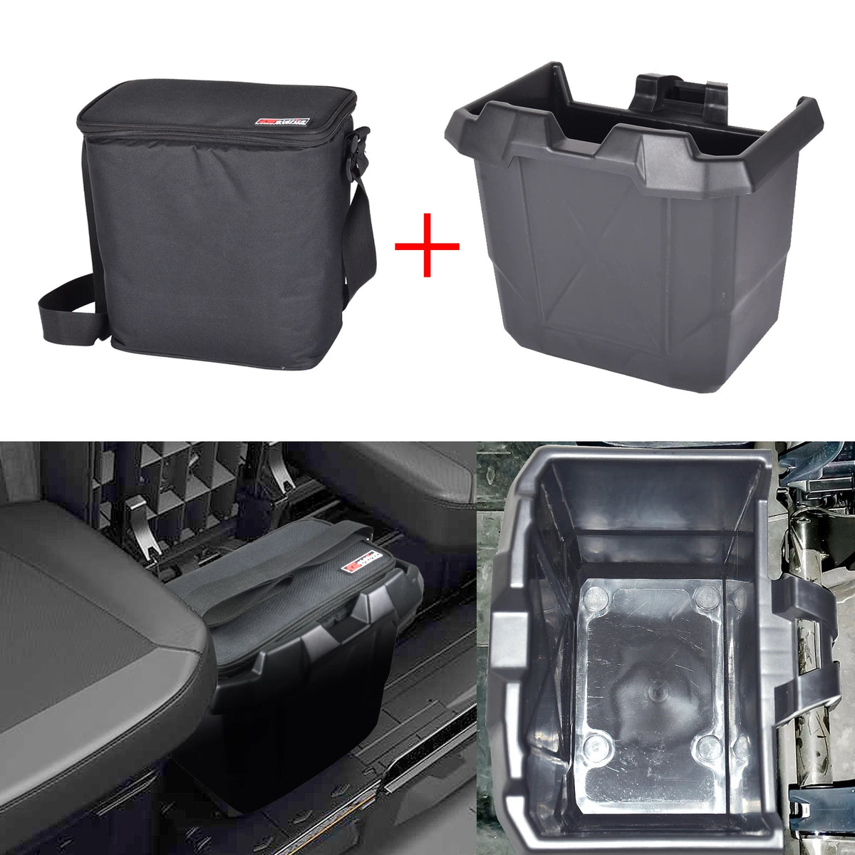 Removable Underseat Storage Bin with Cooler Bag for Can-Am Defender (2017–2022)