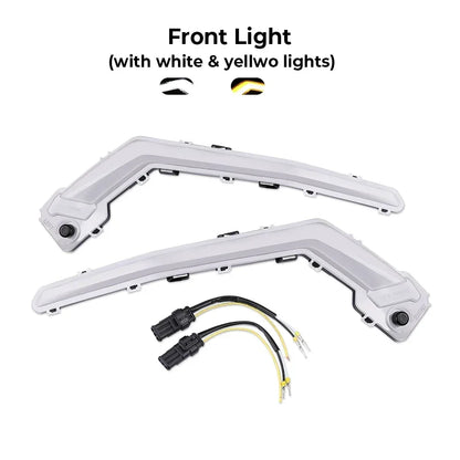 Black Rear Tail Lights with Amber Turn Signals for Can-Am Maverick X3 (2017–2026)