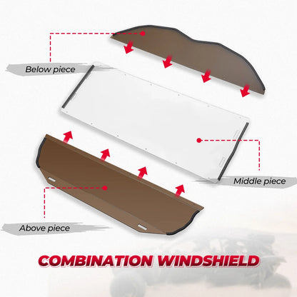 Full Windshield Combination Kit, 2/4-Door for Can-Am Maverick X3 (2017–2025)