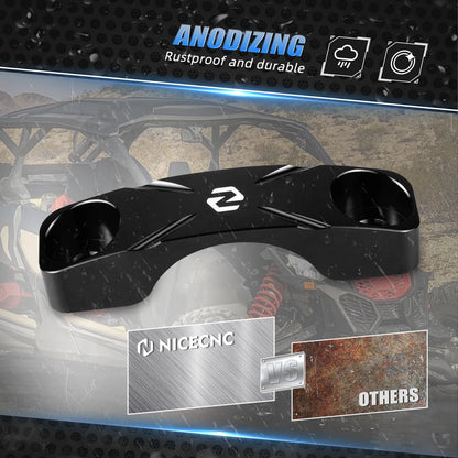 NICECNC Reinforced Steering Rack Mount Plate for Can-Am Maverick X3 (2017–2021)
